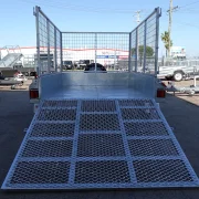 7x5 Galvanised Cage Trailer drop down ramp sale townsville 1