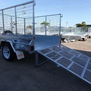 7x5 Galvanised Cage Trailer drop down ramp sale townsville 2