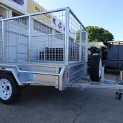 7x5 Galvanised Cage Trailer drop down ramp sale townsville 4