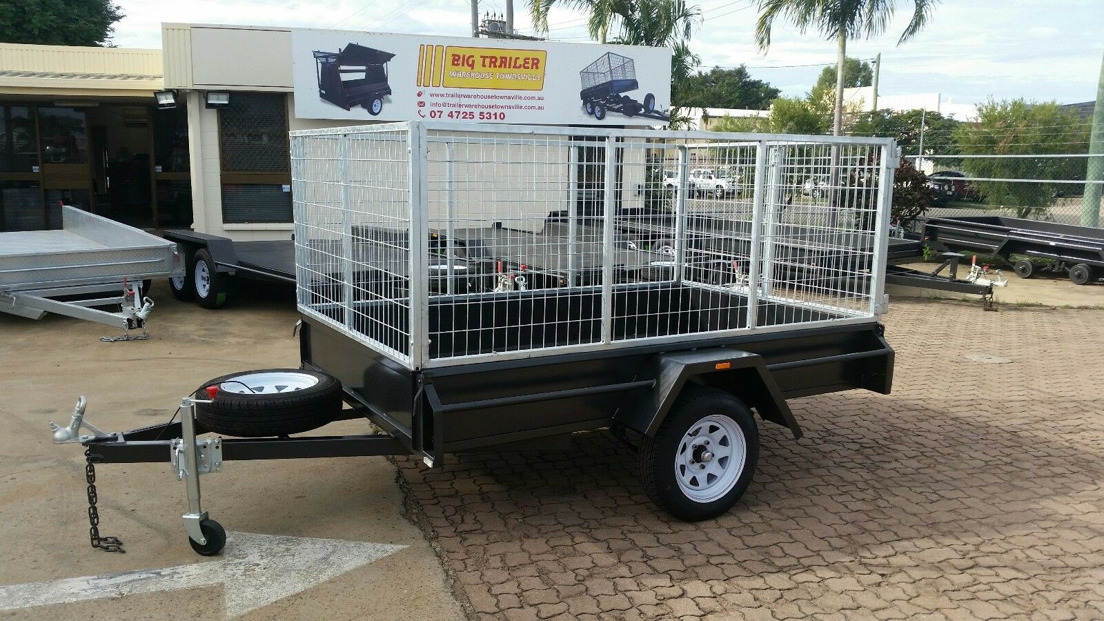 8x5 Single Axle Domestic Heavy Duty Cage Trailer for Sale in Townsville