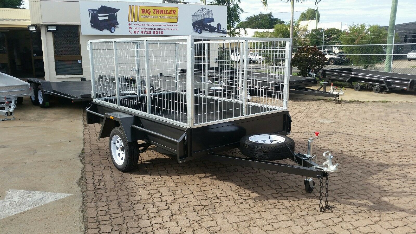 8x5 Single Axle Domestic Heavy Duty Cage Trailer for Sale in Townsville