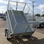 8x5 galvanised cage hydraulic tipper trailer for sale townsville 1