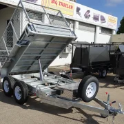 8x5 galvanised cage hydraulic tipper trailer for sale townsville 2