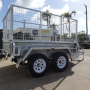 8x5 galvanised cage hydraulic tipper trailer for sale townsville 5