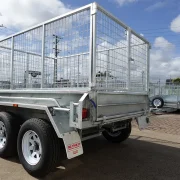 8x5 galvanised cage hydraulic tipper trailer for sale townsville 8