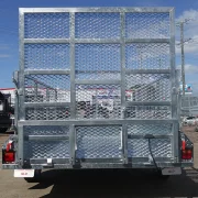 8x5 galvanised cage trailer with slide under ramps 13