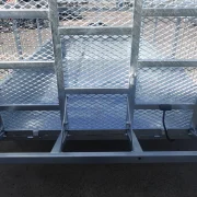 8x5 galvanised cage trailer with slide under ramps 5