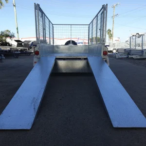 8x5 tandem axle galvanised cage trailer with ramps for sale townsville 1