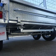 8x5 tandem axle galvanised cage trailer with ramps for sale townsville 3