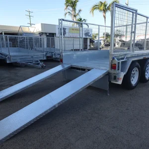 8x5 tandem axle galvanised cage trailer with ramps for sale townsville