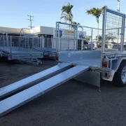 8x5 tandem axle galvanised cage trailer with ramps for sale townsville 4