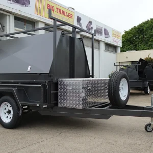 8x5 tradie top trailer with toolbox