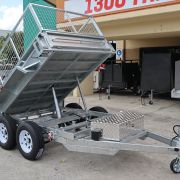 8×5 Galvanised Hydraulic Tipper Trailer 2ft Cage | 3.2 Tonne | Rocker Roller Suspension